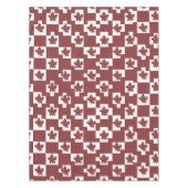 Silhueta de flores em padrão. tischdecke (Vorderseite)