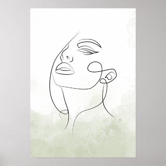 Silhueta rosto feminino poster (Vorne)