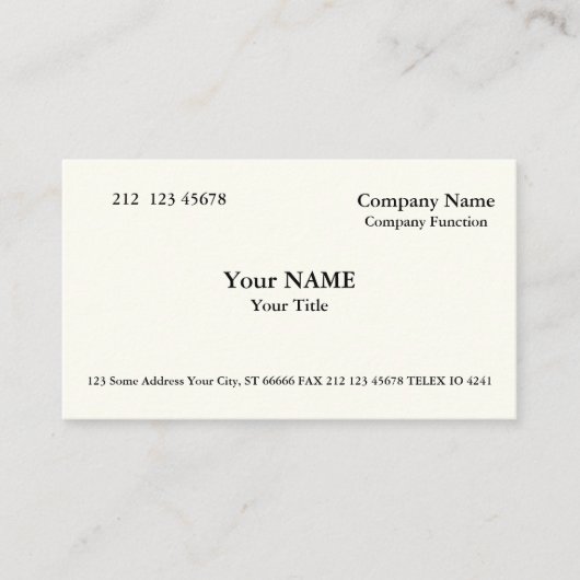 Silian Rail Bone Business Card Visitenkarte (Vorderseite)