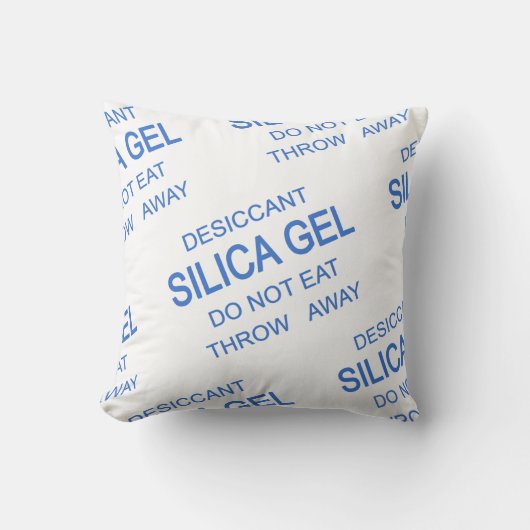 Silica Gel Pack Desiccant Funny Novelty Cushion Kissen (Vorderseite)