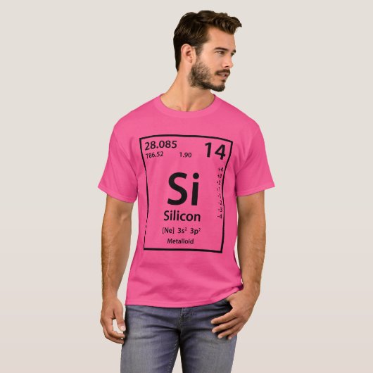 Silicium-Element (schwarz) T-Shirt (Vorne ganz)