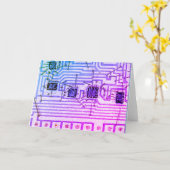 Silicon Chip Karte (Gelbe Blume)