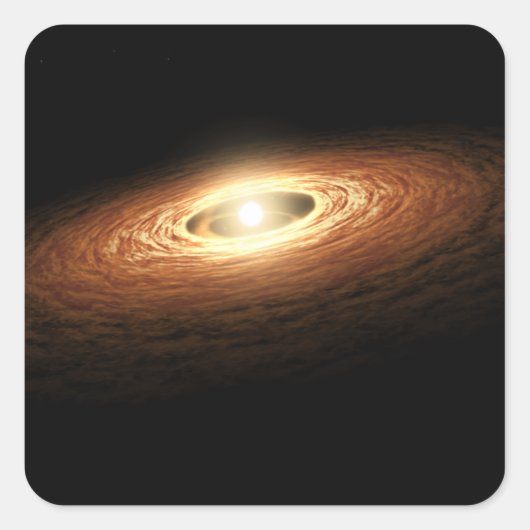 Silicon Crystal Formation Quadratischer Aufkleber (Vorderseite)