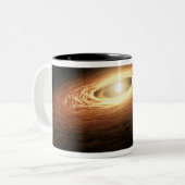 Silicon Crystal Formation Zweifarbige Tasse (Vorderseite Links)