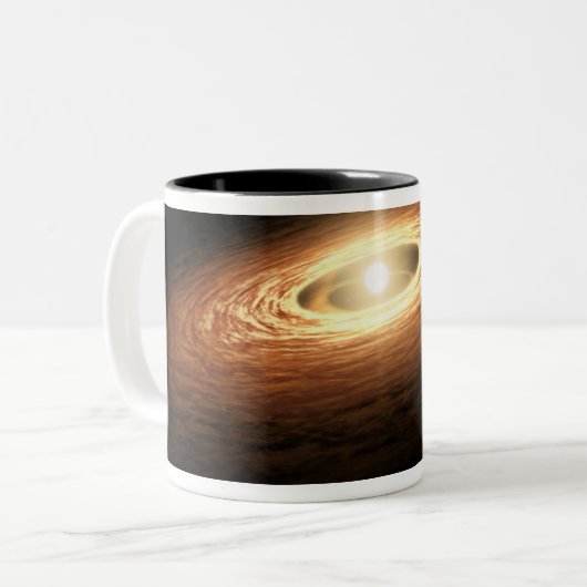 Silicon Crystal Formation Zweifarbige Tasse (Vorderseite Links)