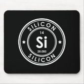 Silicon Element Black Mouse Pad Mousepad (Vorne)