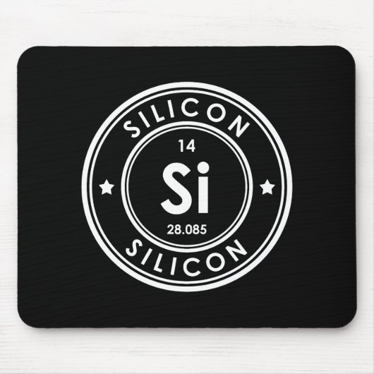 Silicon Element Black Mouse Pad Mousepad (Vorne)