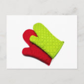 Silicon Oven Mitts, Ovenhandschuh, Oven Mittens Postkarte (Vorderseite)
