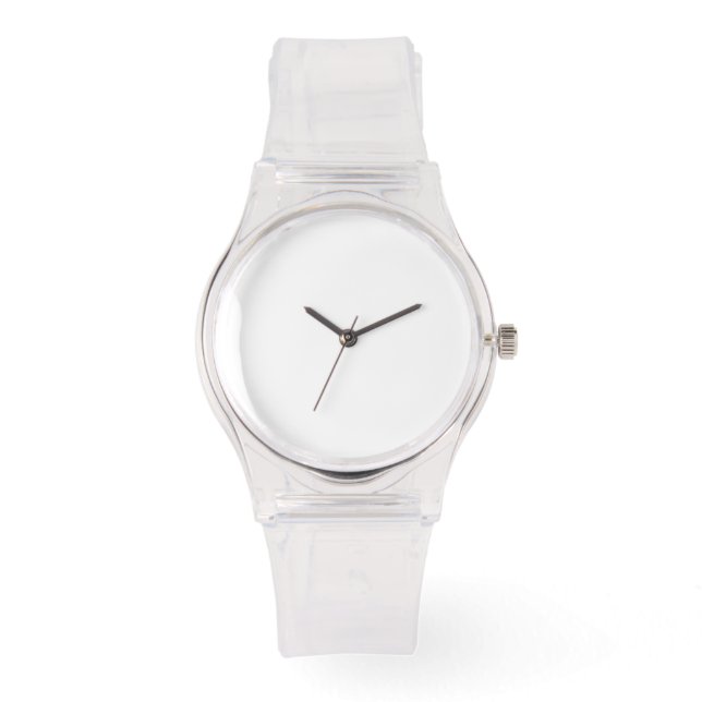 Silicon Strap Clear Watch Armbanduhr (Vorderseite)