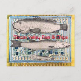 Silicon Valley Fish and Chips Postkarte