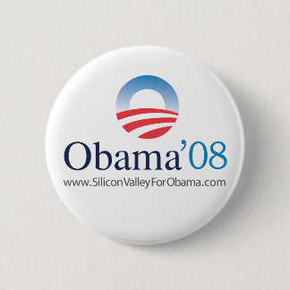 Silicon Valley für Obama Button