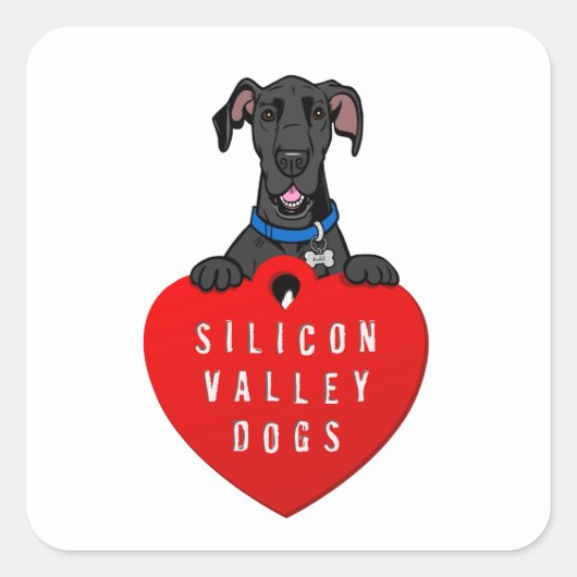 Silicon Valley Hunde Sticker (Vorderseite)