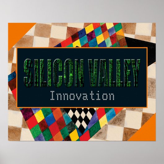 Silicon Valley, Innovation (Typografie) Poster (Vorne)