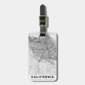 Silicon Valley Map Gepäckanhänger (Vorderseite vertikal)