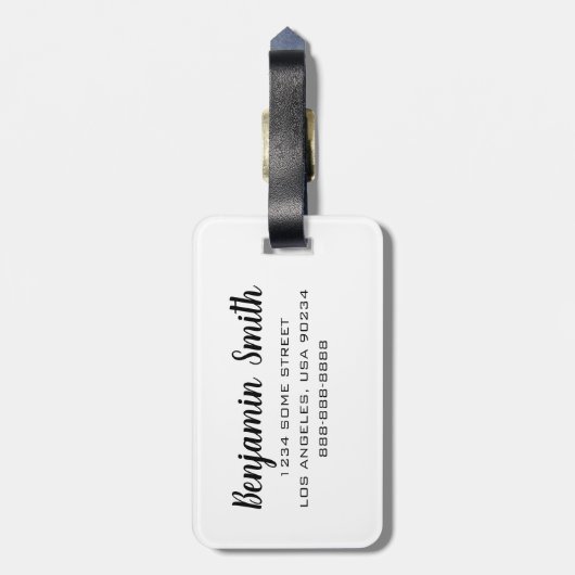 Silicon Valley Map Gepäckanhänger (Rückseite vertikal)