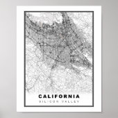Silicon Valley Map Poster (Vorne)