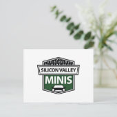 Silicon Valley Minis - grünes Logo auf der Postkar Postkarte (Stehend Vorderseite)