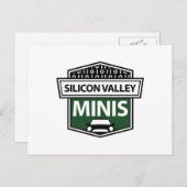 Silicon Valley Minis - grünes Logo auf der Postkar Postkarte (Vorne/Hinten)
