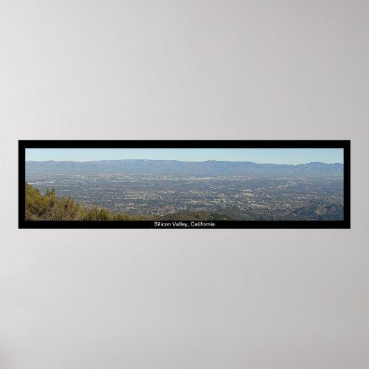Silicon Valley Panoramasicht Druck Poster (Vorne)