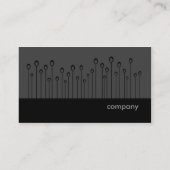 Silicon Valley-Reihe - Schwarzes und Grün Visitenkarte (Rückseite)