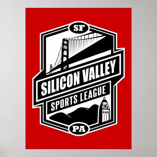 Silicon Valley Sports League Poster (Vorne)