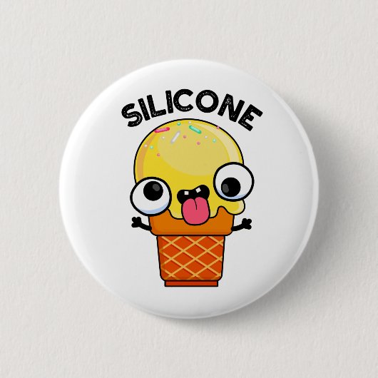 Silicone Funny Ice Cream Cone Puff Button (Vorderseite)