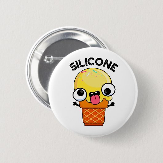 Silicone Funny Ice Cream Cone Puff Button (Vorne & Hinten)