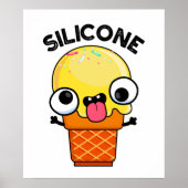 Silicone Funny Ice Cream Cone Puff Poster (Vorne)
