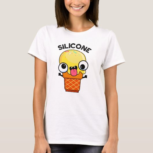 Silicone Funny Ice Cream Cone Puff T-Shirt (Vorderseite)