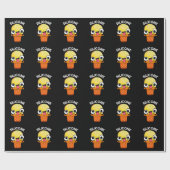 Silicone Funny Ice Creme Cone Pun Dark BG Geschenkpapier (Flach)