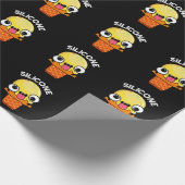 Silicone Funny Ice Creme Cone Pun Dark BG Geschenkpapier (Ecke)