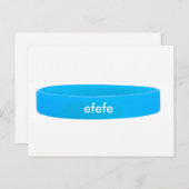 SILICONE WRISTBANDS POSTKARTE (Vorne/Hinten)