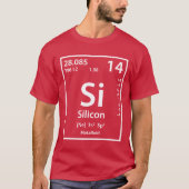 Silikon-Element (weiß) T-Shirt (Vorderseite)