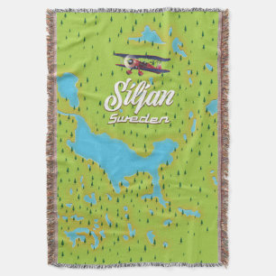 Siljan Lake Sweden Karte Decke