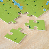 Siljan Lake Sweden Karte Puzzle (Seite)