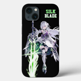 SILK BLADE Anime Samurai Girl - Dark Black Case-Mate iPhone Hülle