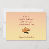 Silk Blumen Quinceanera Einladung (Rückseite)