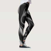 Silk Bright Black Silky Smooth Sober Luxus Leggings (Rechts)