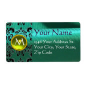 SILK DAMASK GEM gelb grün (Vorne)