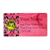 SILK DAMASK GEM gelb pink (Vorne)