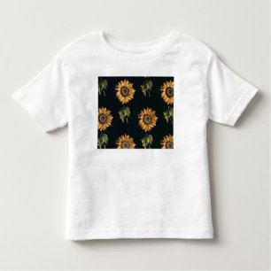 Silk Dekoration Velourau SABRE der Sonnenblumen Kleinkind T-shirt