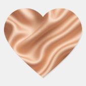 Silk Fabric Texture Gold Background-97082 Herz-Aufkleber (Vorderseite)