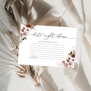 Silk Floral Brautparty Datumskarte