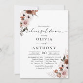 Silk Floral Probe Dinner Einladung (Vorderseite)