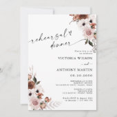 Silk Floral Probe Dinner Einladung (Vorderseite)