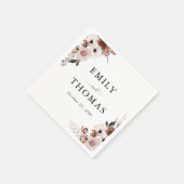 Silk Floral Wedding Napkins Serviette (Ecke)
