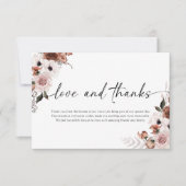 Silk Floral Wedding Vielen Dank Karten (Vorderseite)