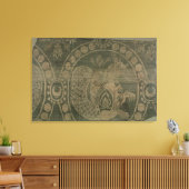 Silk fragment showing the 'Senmurv' Leinwanddruck (Insitu (Wohnzimmer))