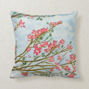 Silk Glasschlackenbaum-Blumen Kissen