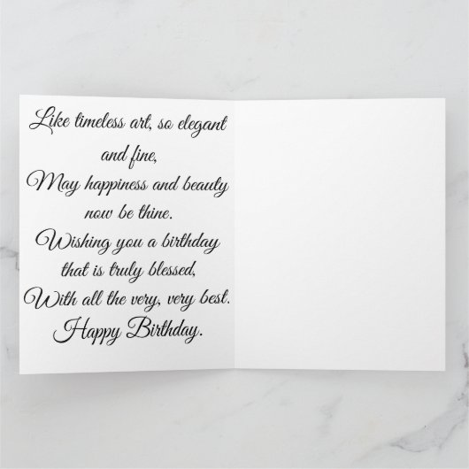 "Silk & Light"-Karte Karte (Innenseite)